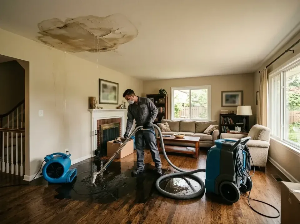 attic-pipe-burst-ceiling-drip-008 — frequently asked questions, Water Damage Restoration & Carpet Care in Sykesville, MD